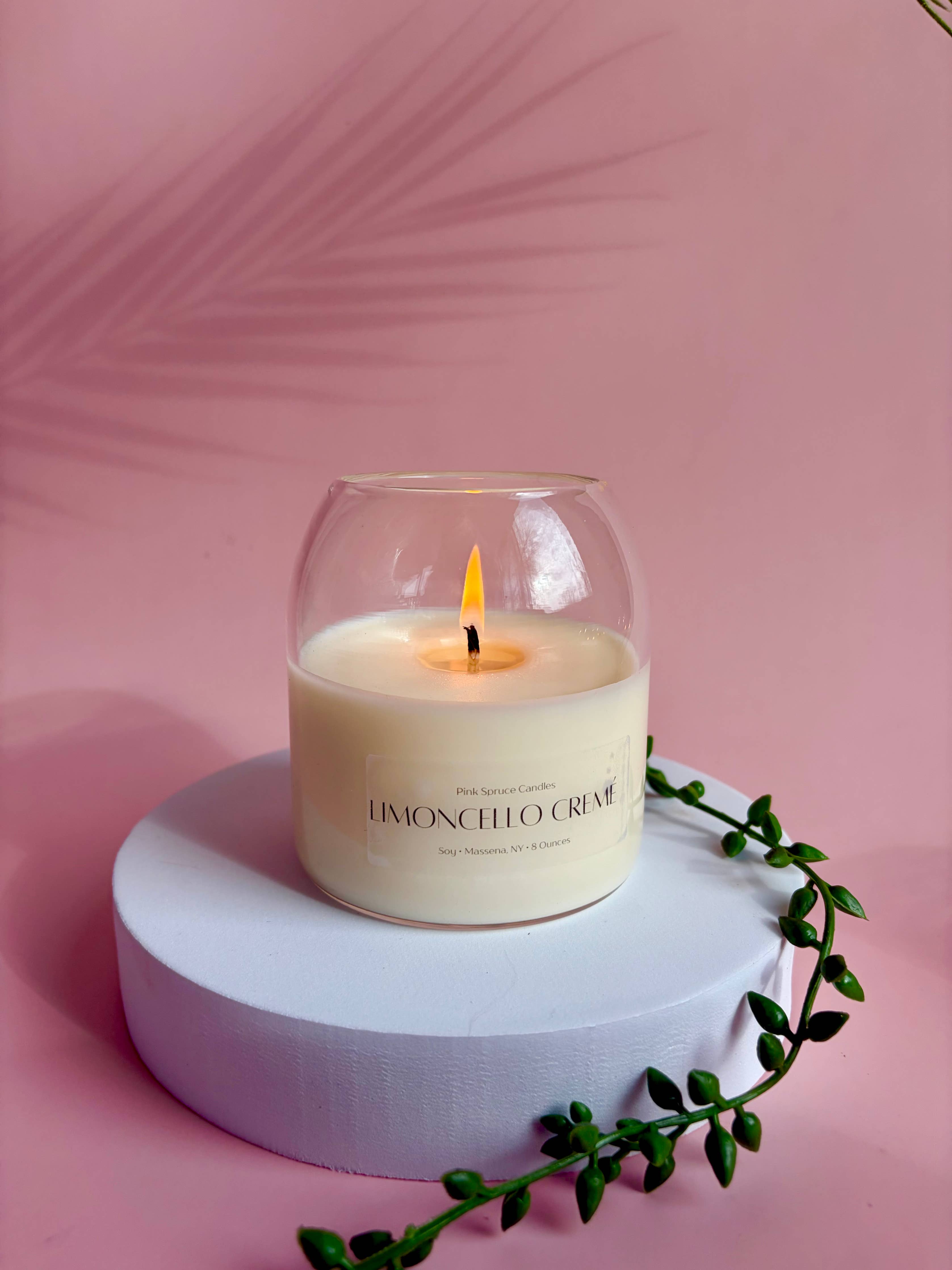 Cork Top Candle - Limoncello crème scent - spring candles 