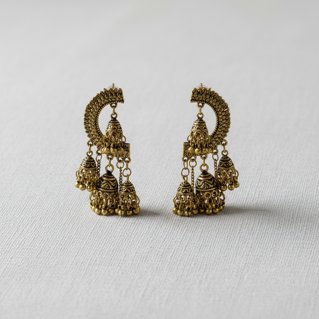 Vintage Round Tassel Earrings