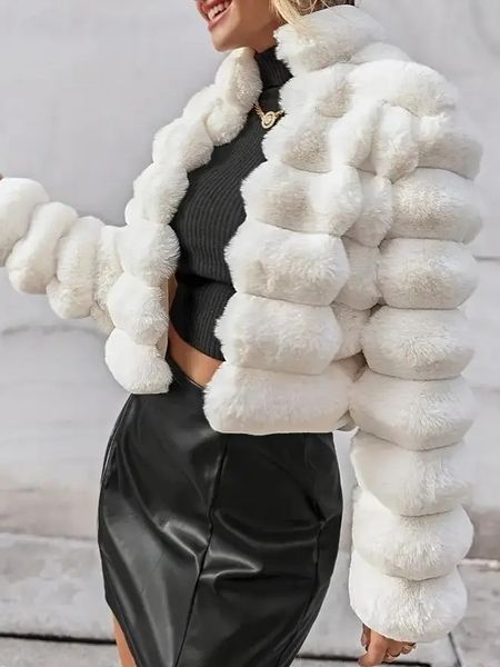 Crop Vegan Fur Jacket