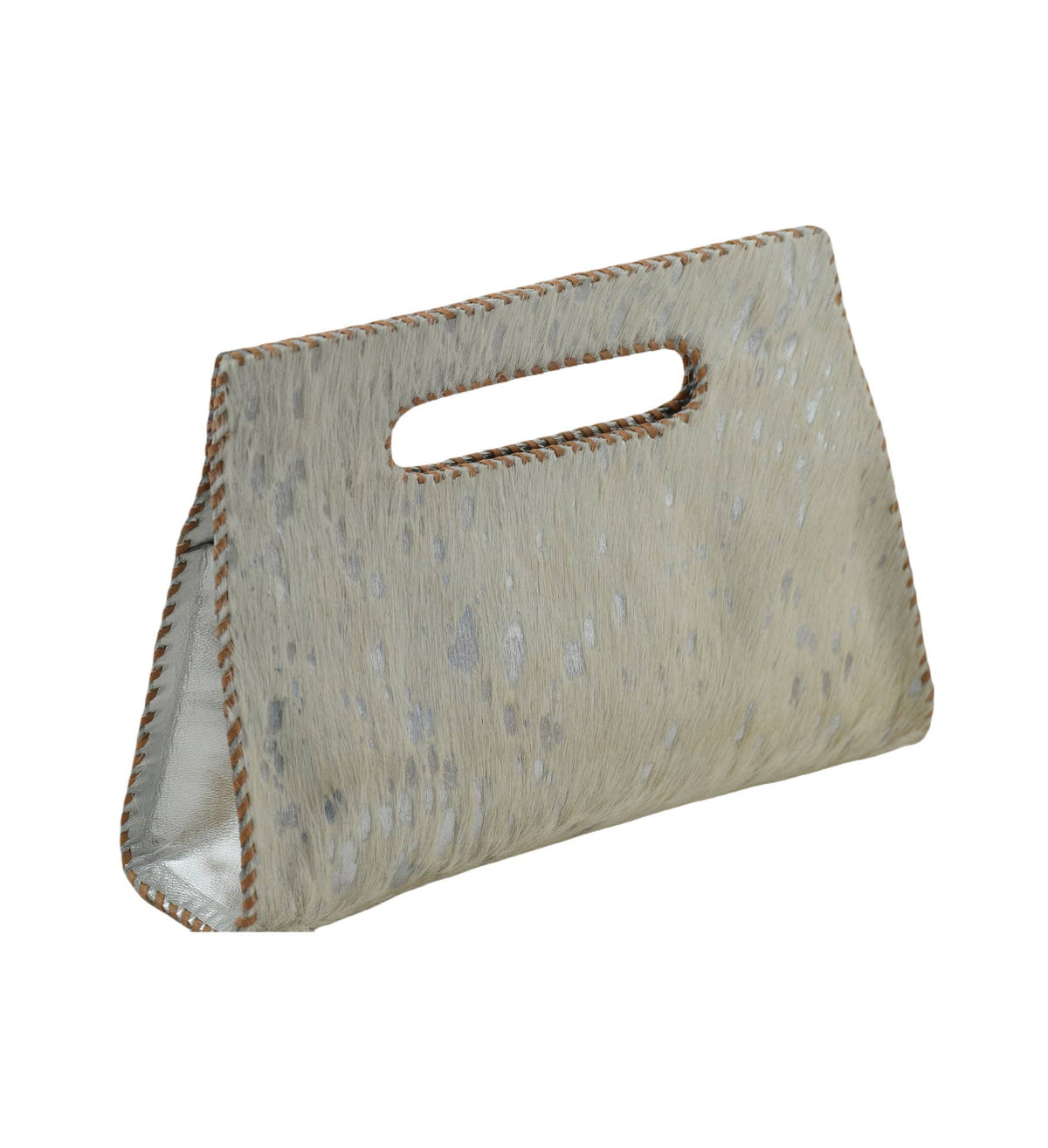 Mia Clutch in Cowhide Hairon Leather