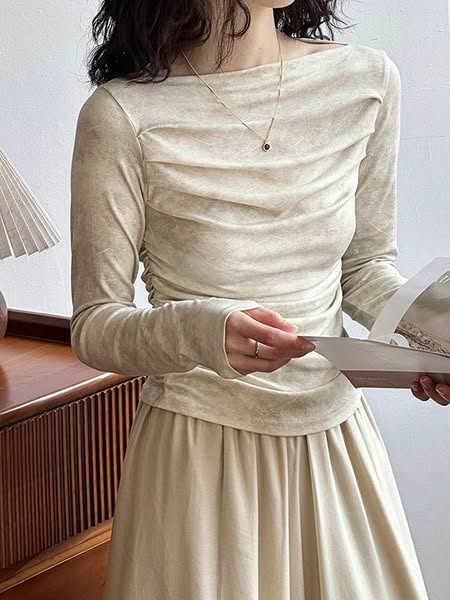 Gathered Off Shoulder Top