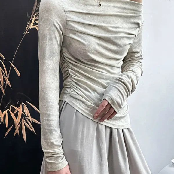 Gathered Off Shoulder Top