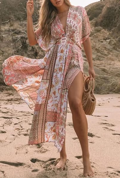 Plunging Neckline Coverup