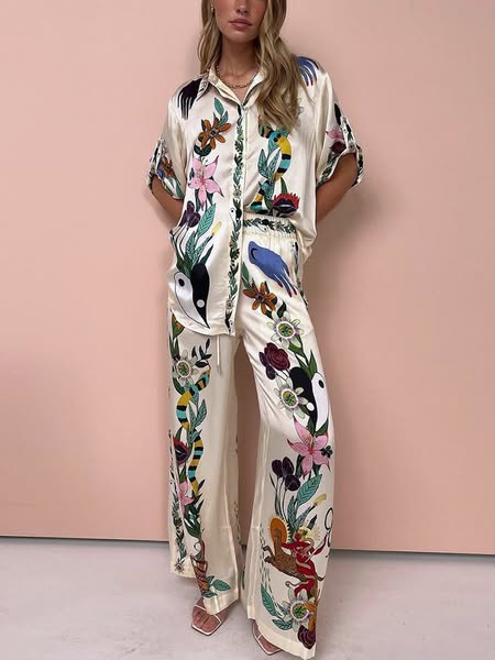 Loose Vintage Trouser Set