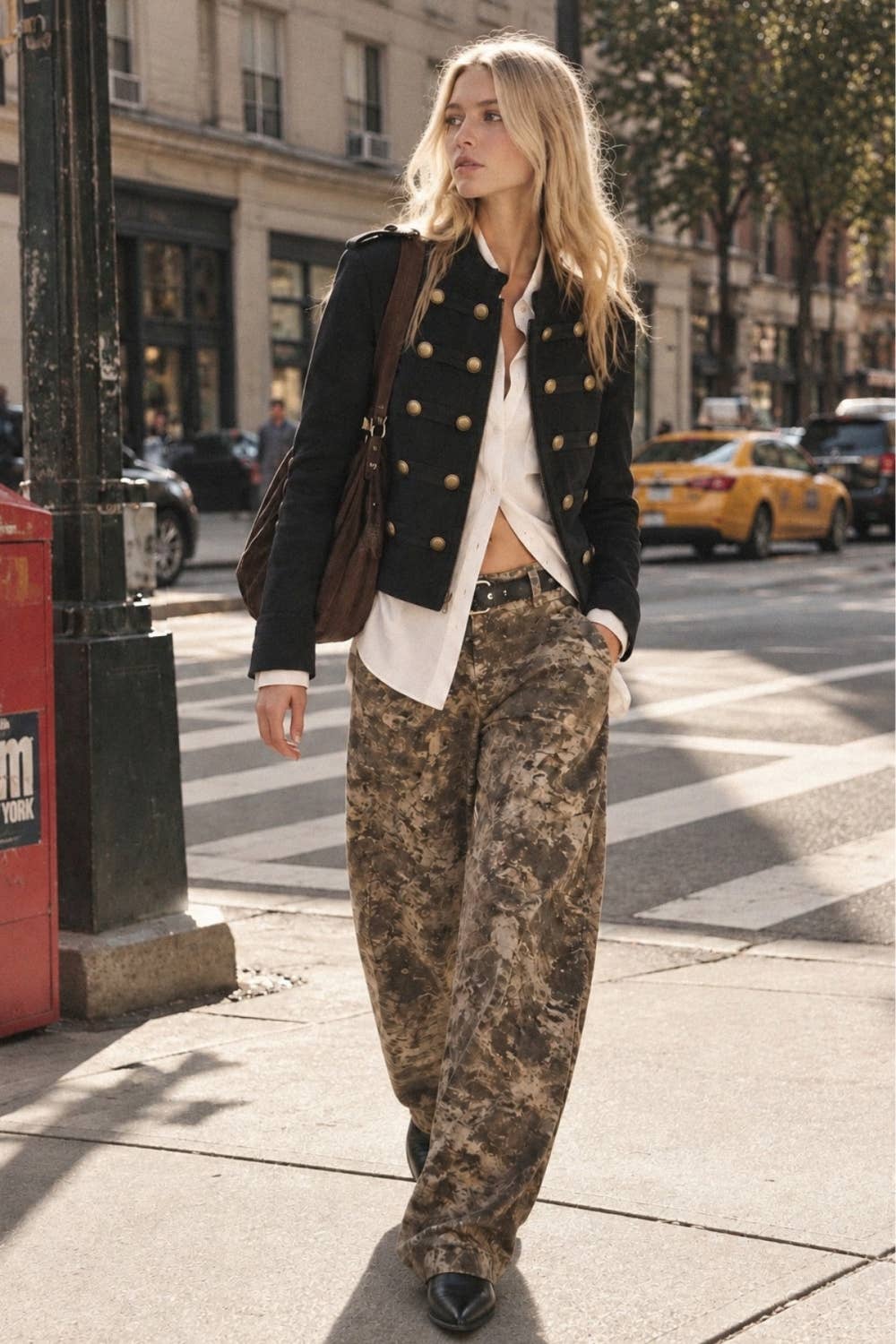 Faux Suede Frog Fastening Jacket