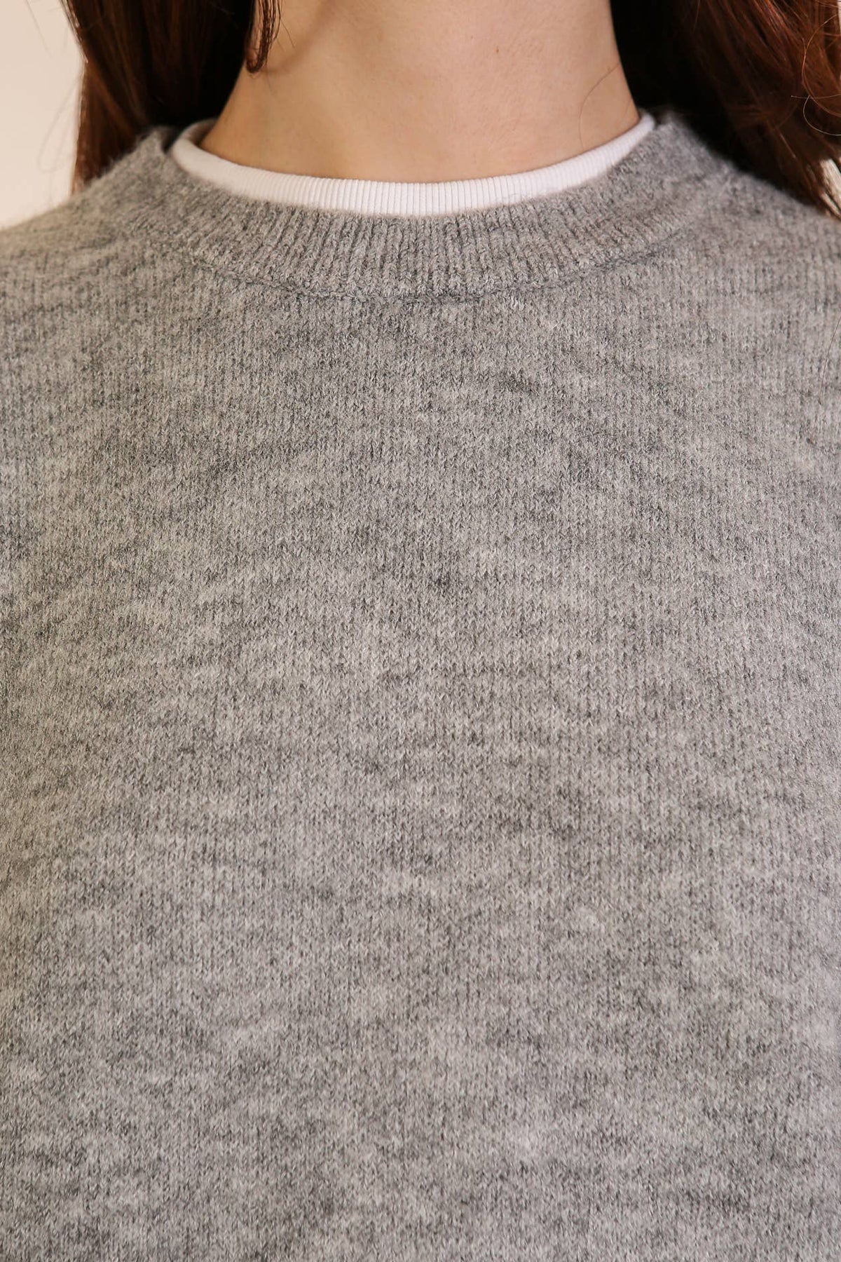 Twofer Crew Neck Layered Sweater