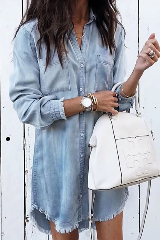 Denim Shirt Dress