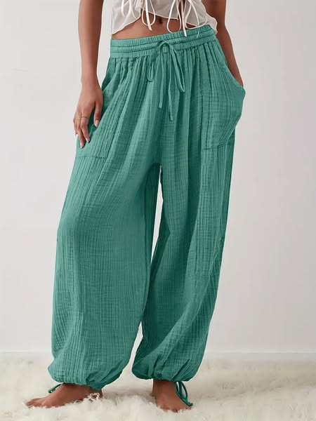 Flowing Ankle Tie Pants