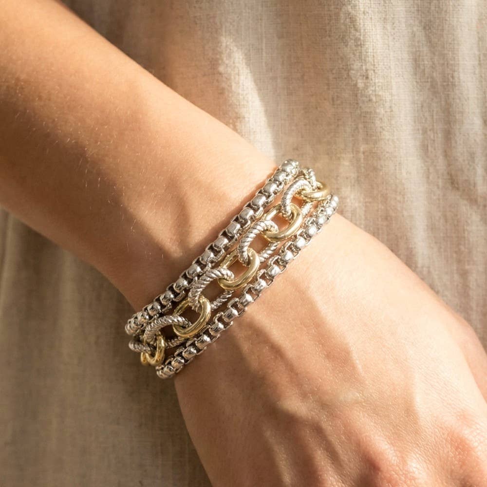 Assorted Chains Magnetic Lock Bracelet