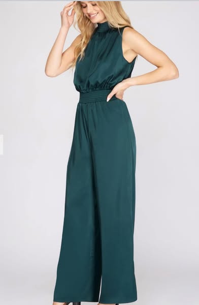 Sleeveless Halter Jumpsuit