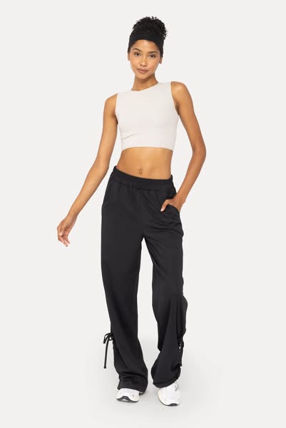 High Wasted Gathered Joggers