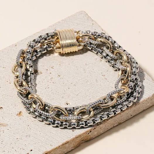 Designer Dupe Gold Silver Bracelet