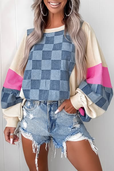 Checkered  Sweatshirt