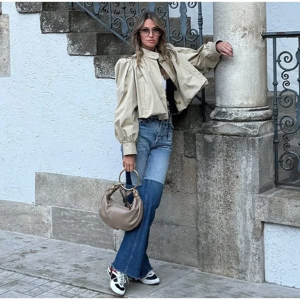 Batwing Puff Sleeve Jacket