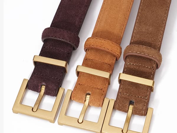 Genuine Suede Belt