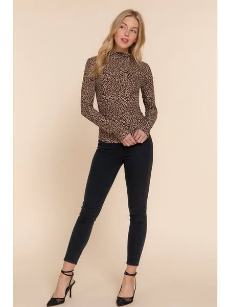 Rouched LEOPARD Top