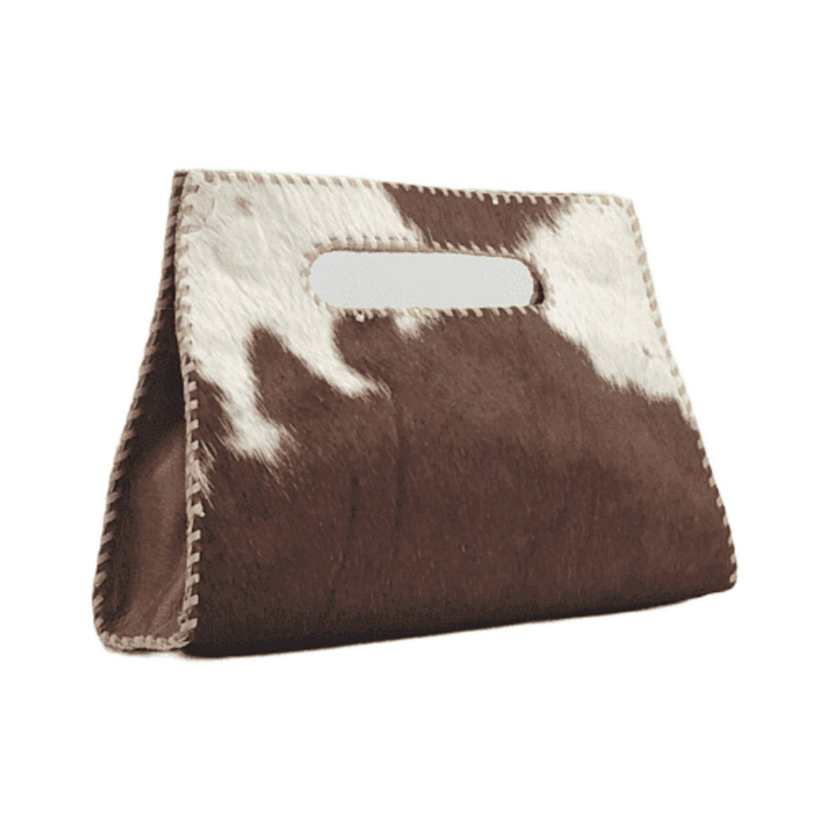 Mia Clutch in Cowhide Hairon Leather