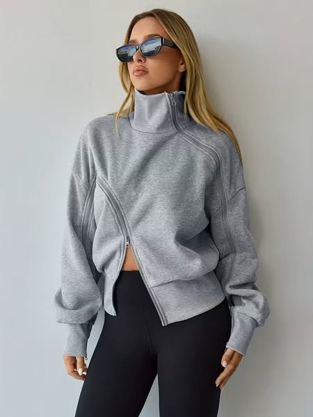 Zip Sleeve Sweatshirt