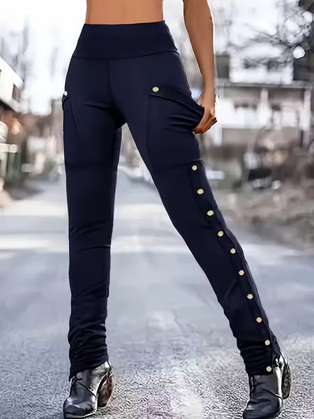 Pocket Button Leggins