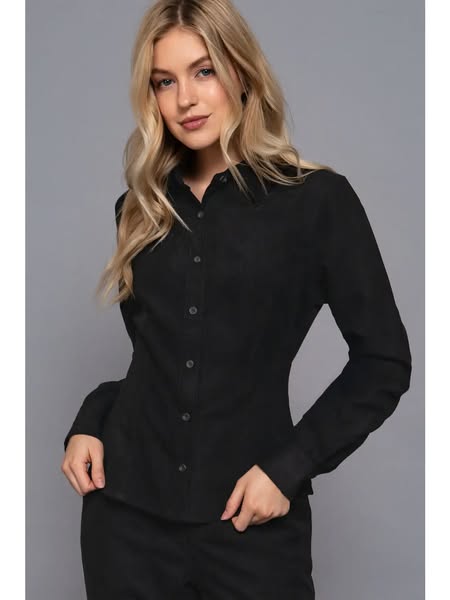 Vegan Ulta Suede Blouse & Pants Set