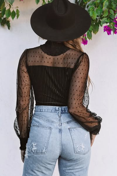 Sheer Dotty Bodysuit