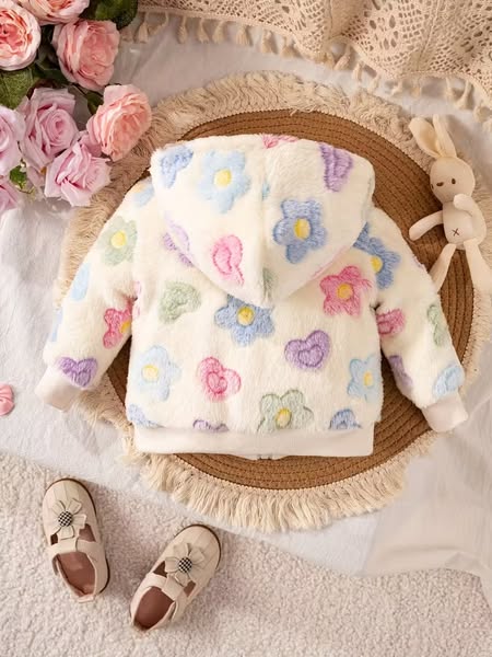 Sherpa Baby Flower Jacket