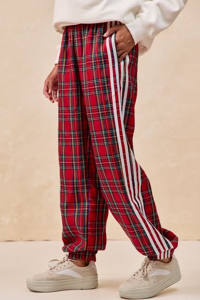 Plaid Christmas Joggers
