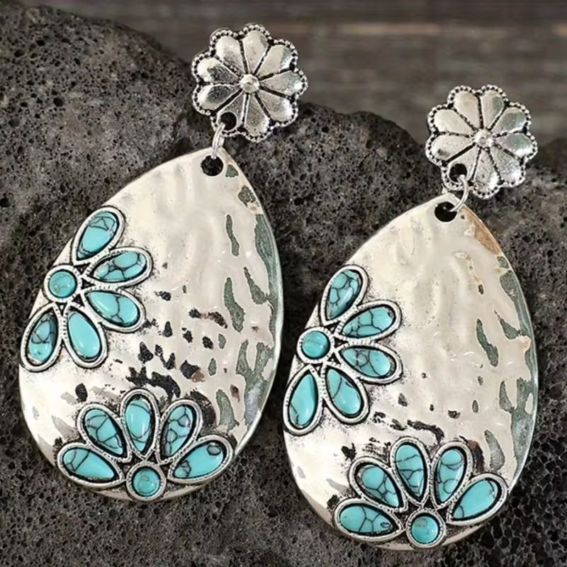Faux Turquoise Earrings
