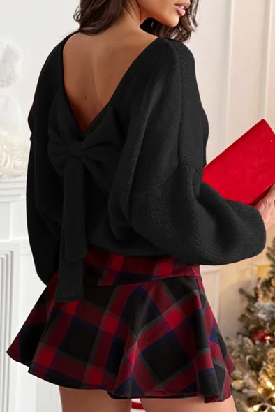Back Bow Sweater