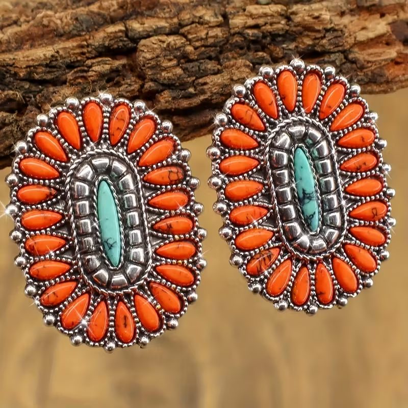 Faux Turquoise Earrings