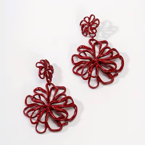 Wine Wire Earrings