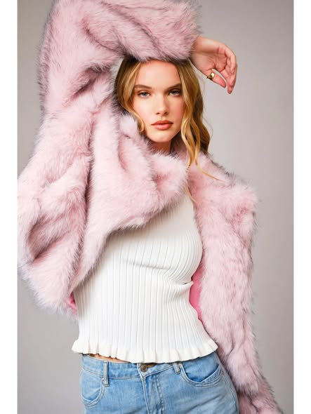 PINK Fur Jacket