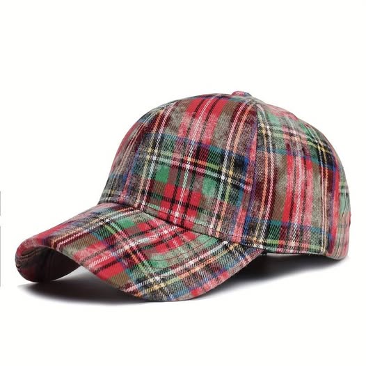 Vintage Plaid Cap