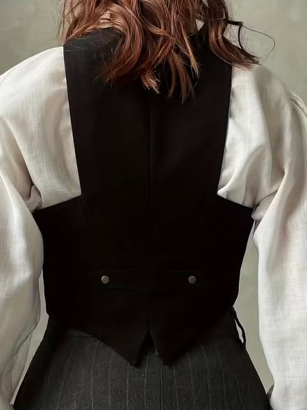 Tailored Button Vest