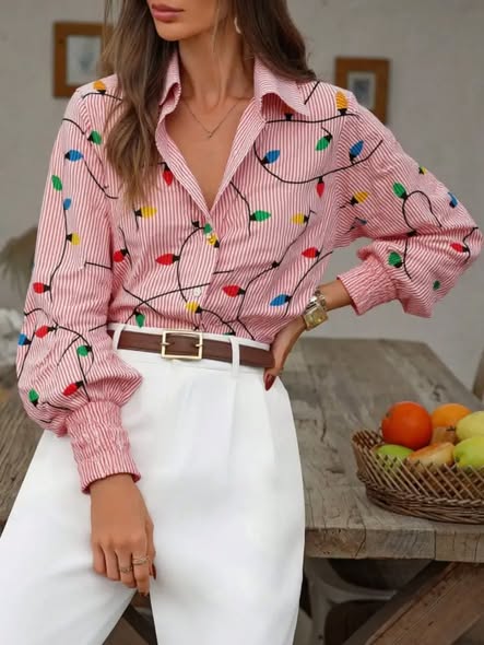 Cute Christmas Blouse