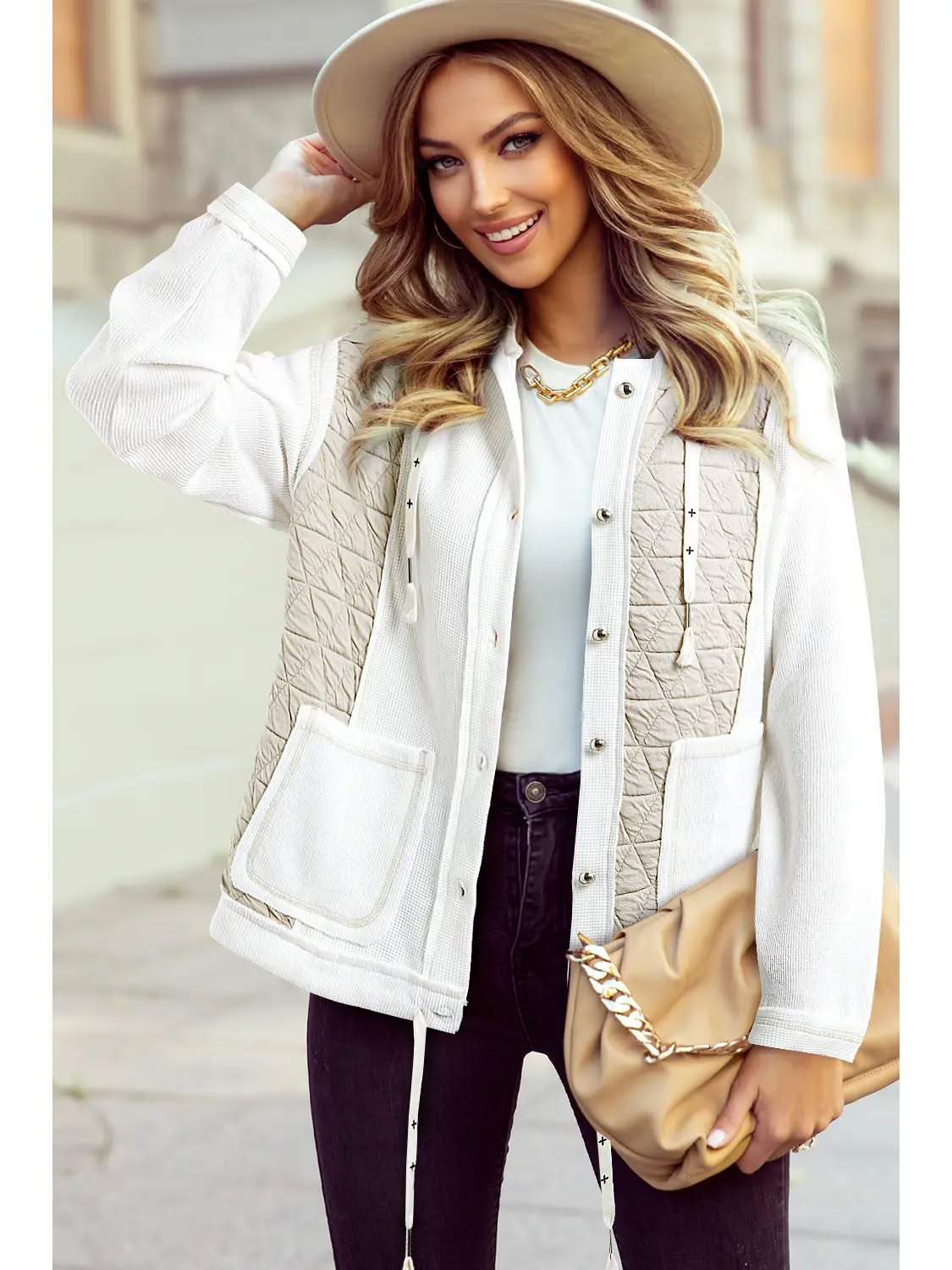 Quilted Hoodie Jacket