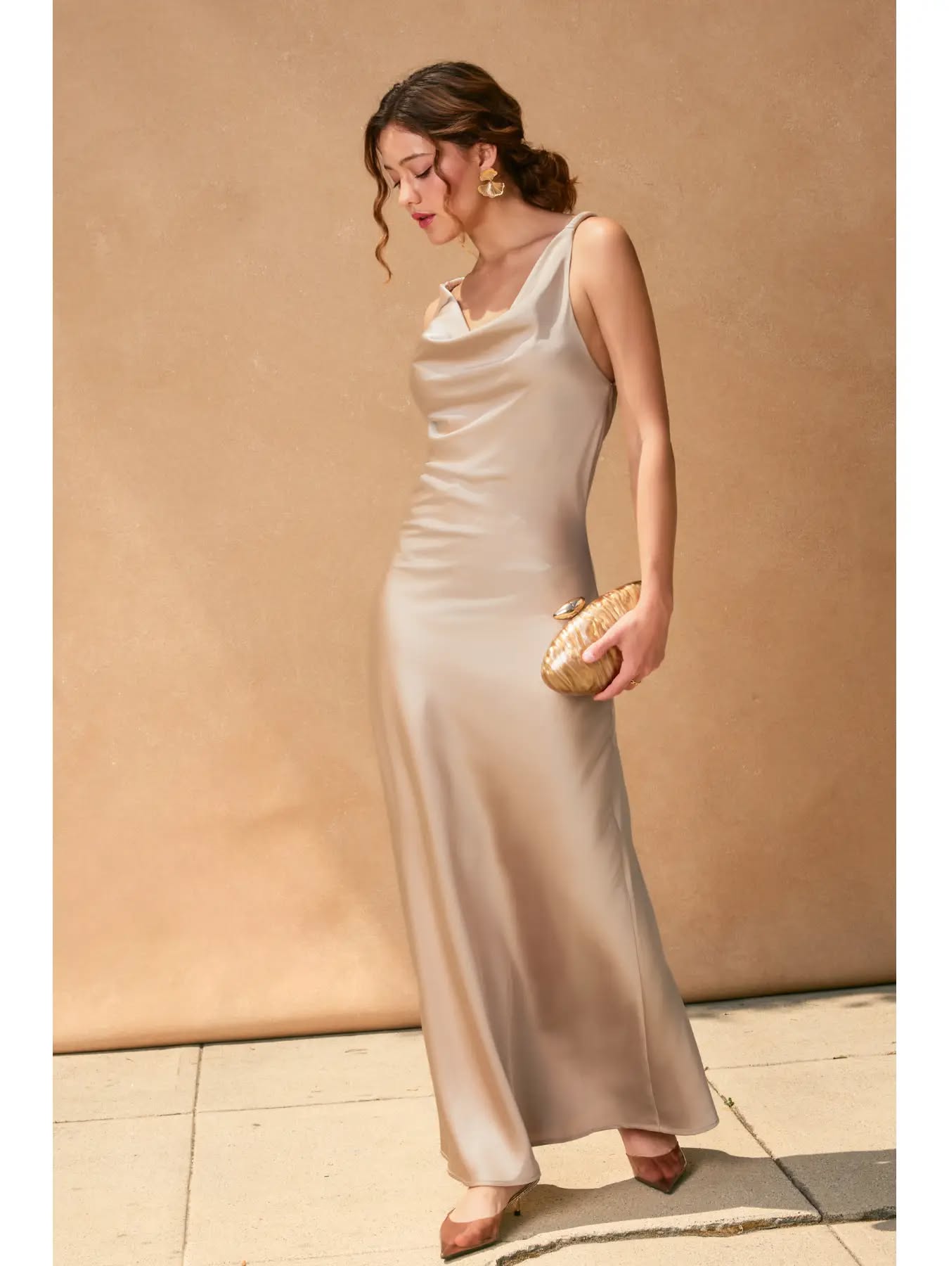 Midi Maxi Champagne Dress