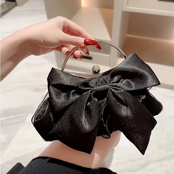 Satin Bow Purse