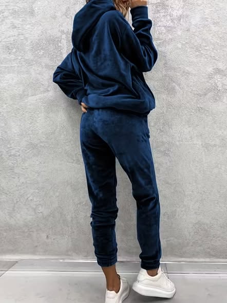 Velour Hoodie Set