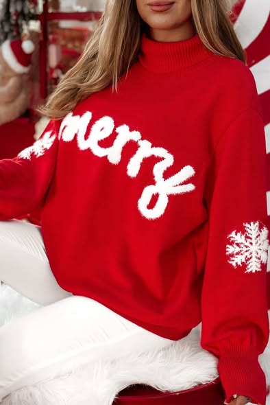 Merry Snowflake Sweater