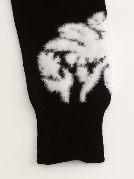 Woven Floral Sweater