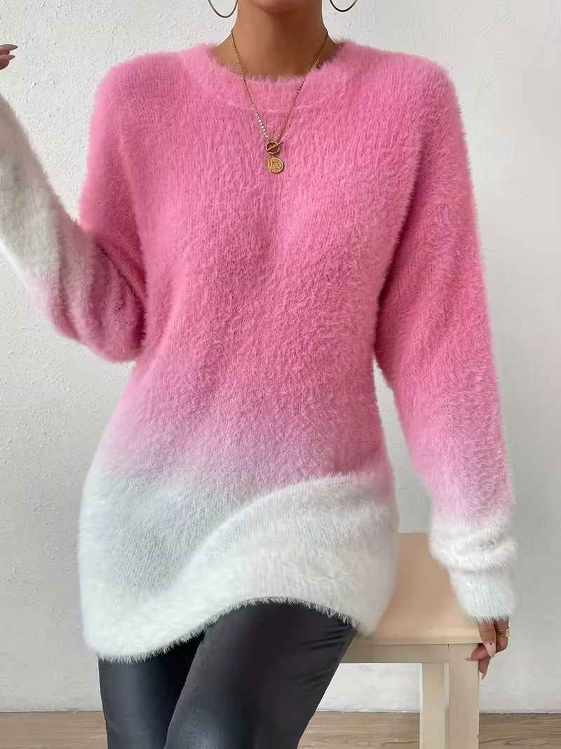 Fuzzy Ombre Sweater