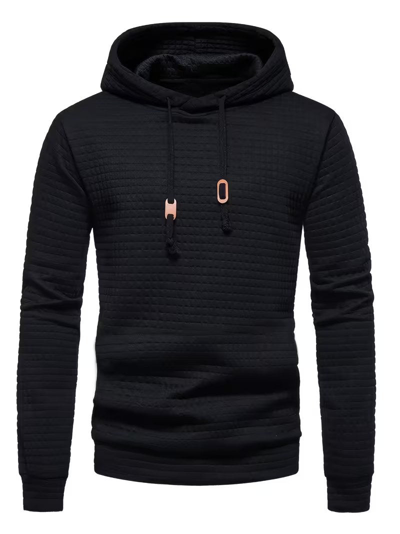 Mens Textured Hoodie