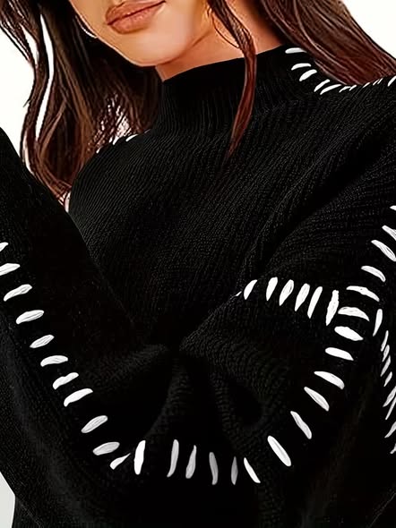 Stitch Accent Sweater