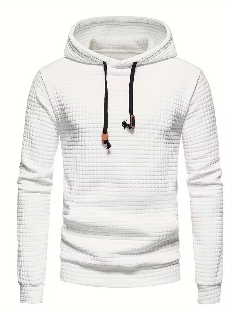 Mens Textured Hoodie