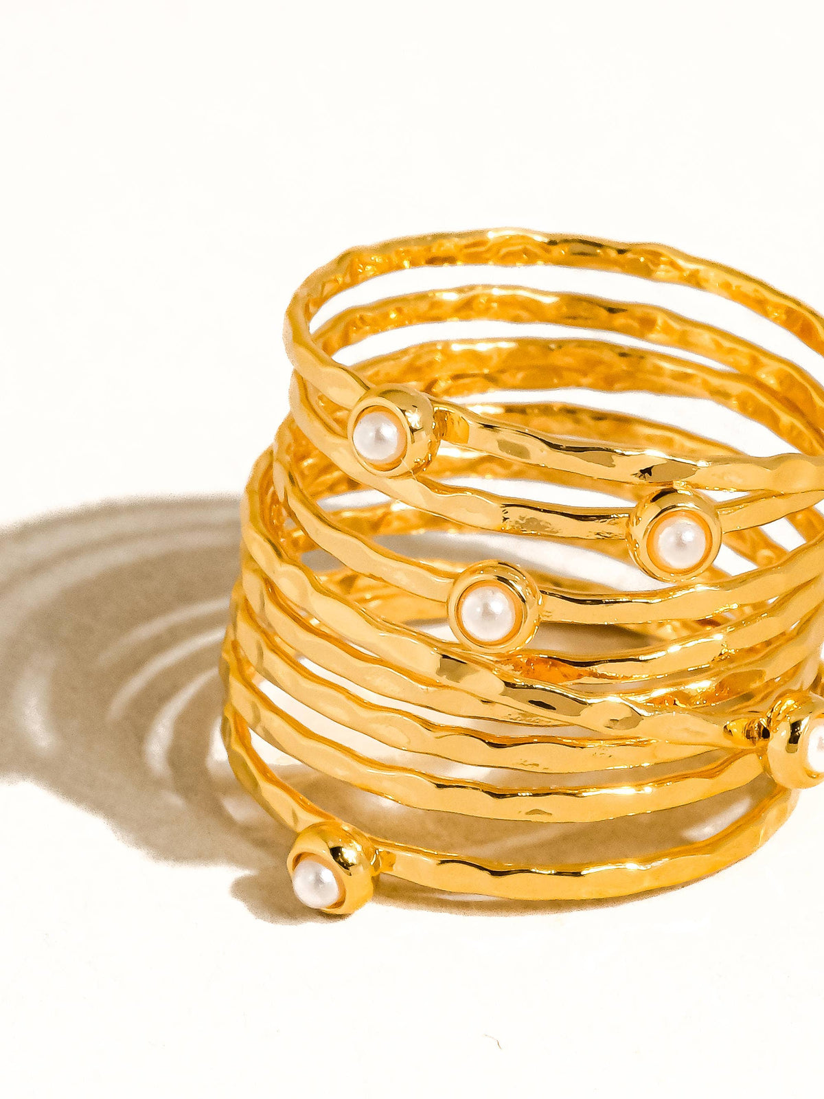 18K Gold Vintage Multi-Band Ring