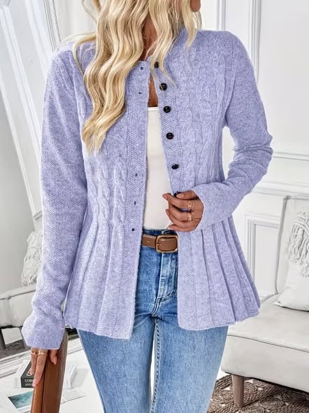 Peplin Pleat Cardi