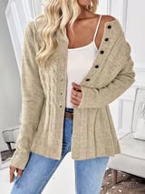 Peplin Pleat Cardi