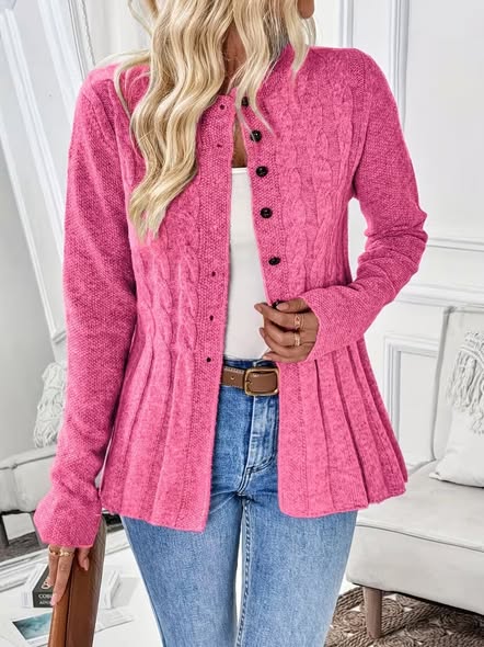 Peplin Pleat Cardi