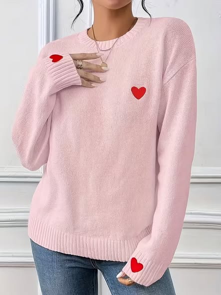 Patch Heart Sweater